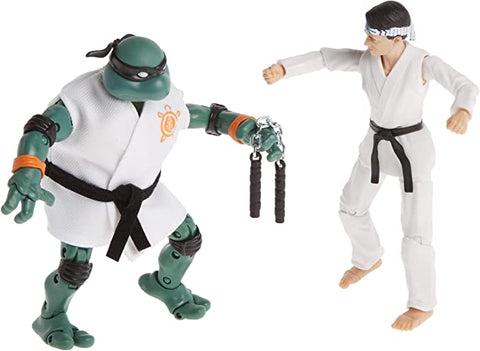 Teenage Mutant Ninja Turtles vs. Cobra Kai Mikey vs. Daniel LaRusso 2 Pack