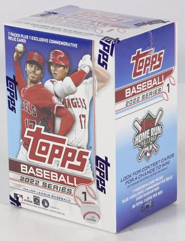 2022 Topps Series 1 Baseball 7-Pack Blaster Box (Commemorative Relic Card!)