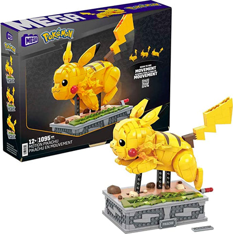 MEGA Pokémon Collectible Building Toys For Adults, Motion Pikachu With 1092 Pieces And Running Movement, For Collectors