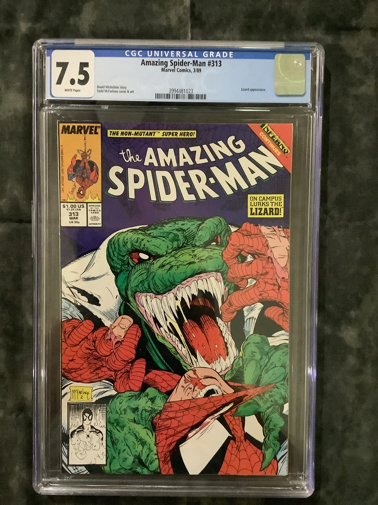 Amazing Spider-Man #313 CGC 7.5 81923