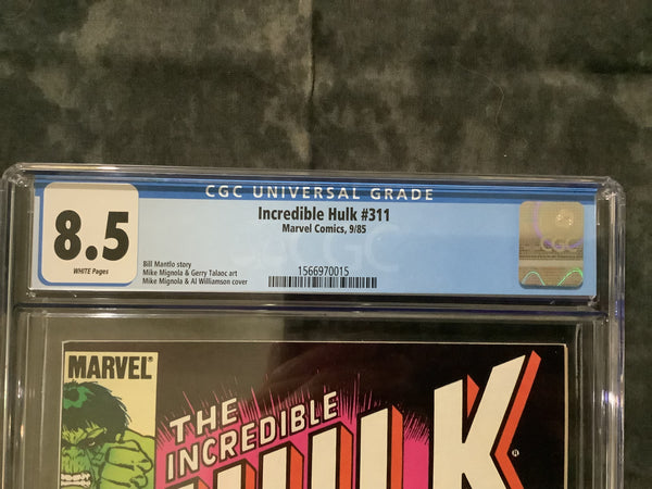 Incredible Hulk #311 CGC 8.5 70015