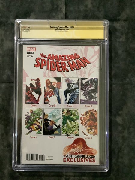 Signature Series Amazing Spider-Man #800 CGC 9.8 26002