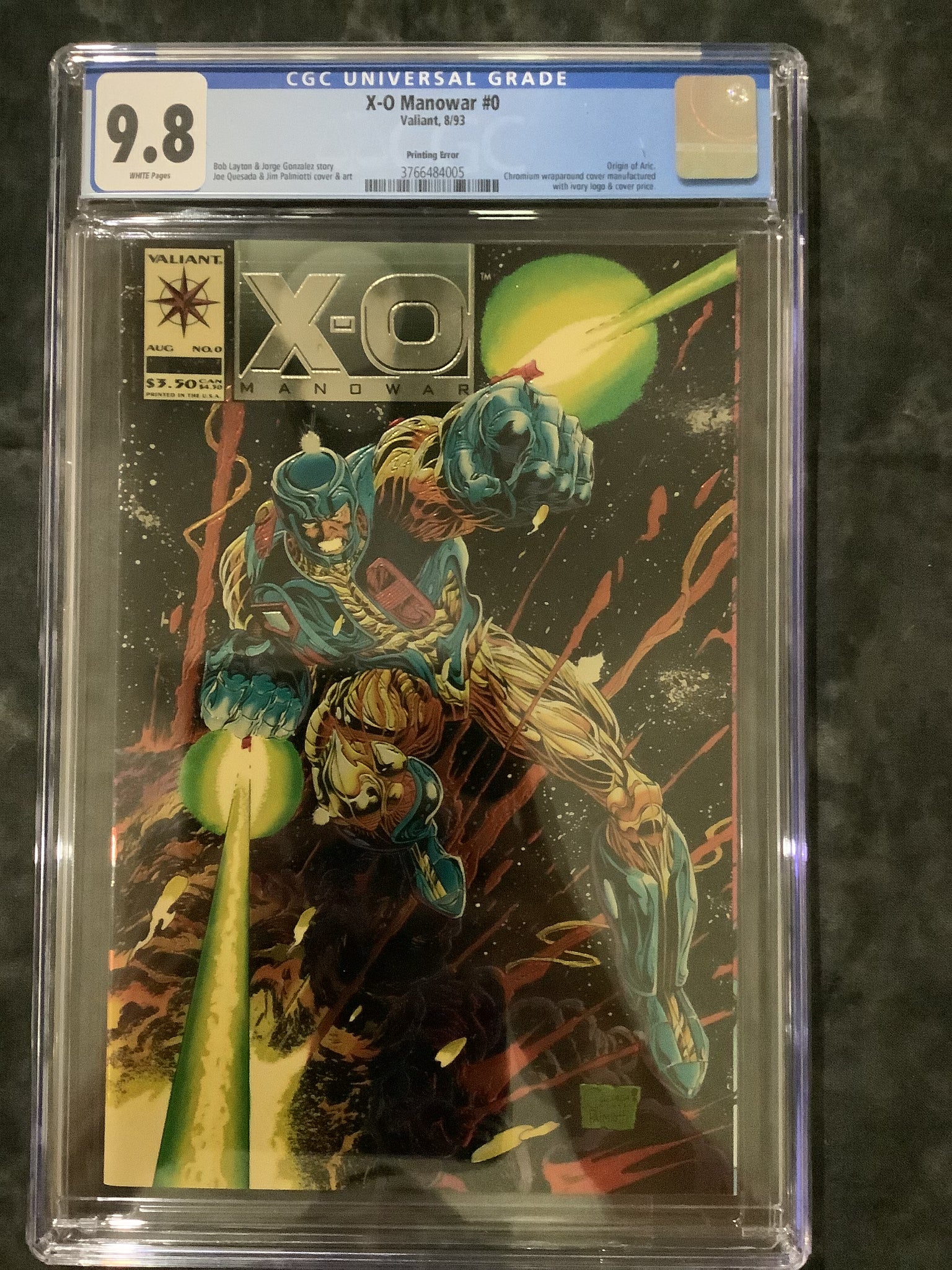 X-O Manowar #0 CGC 9.8 84005