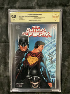 Signed Batman/Superman #1 CBCS 9.8 5-017