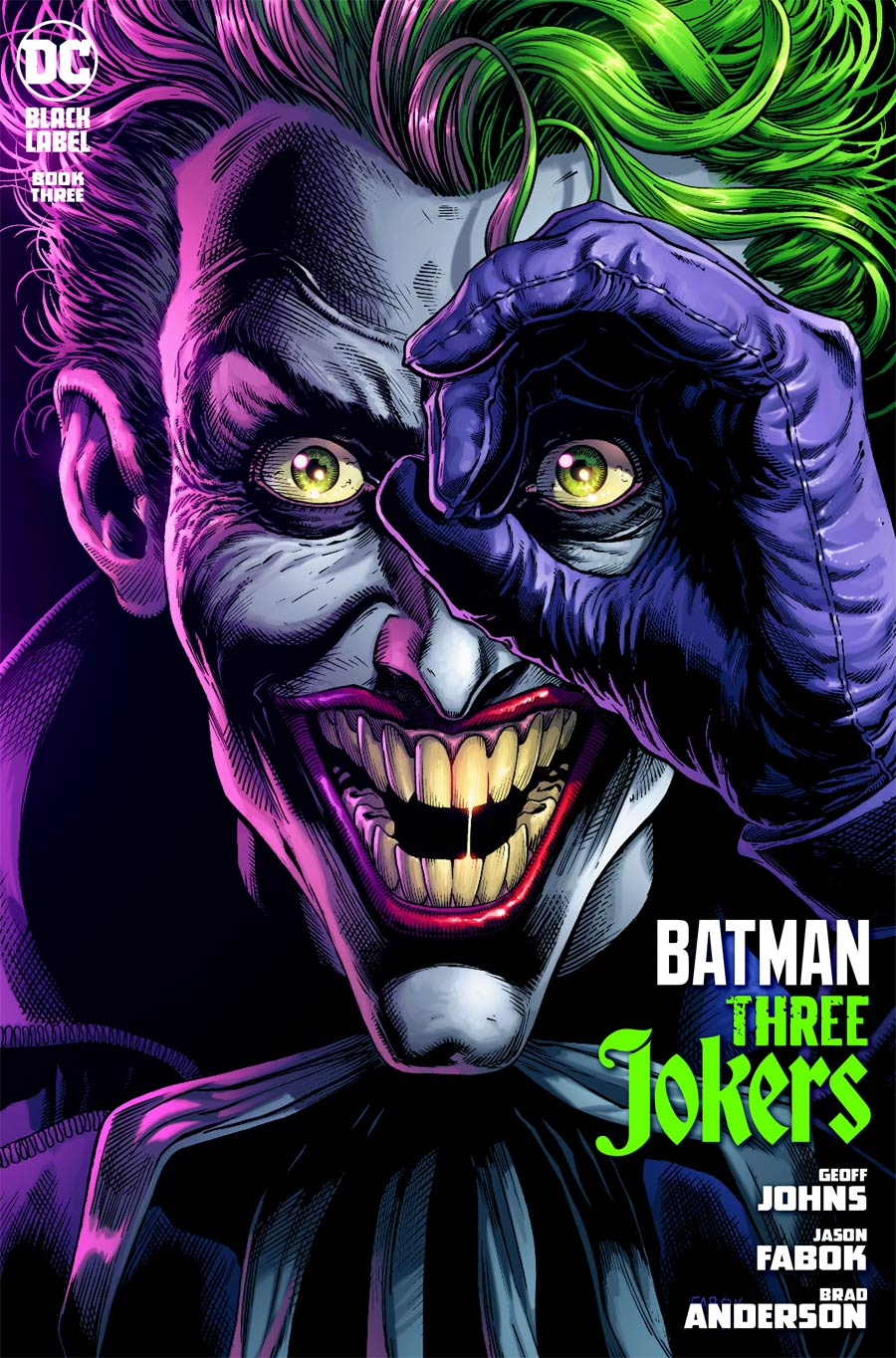 BATMAN THREE JOKERS #3 COVER A JASON FABOK JOKER