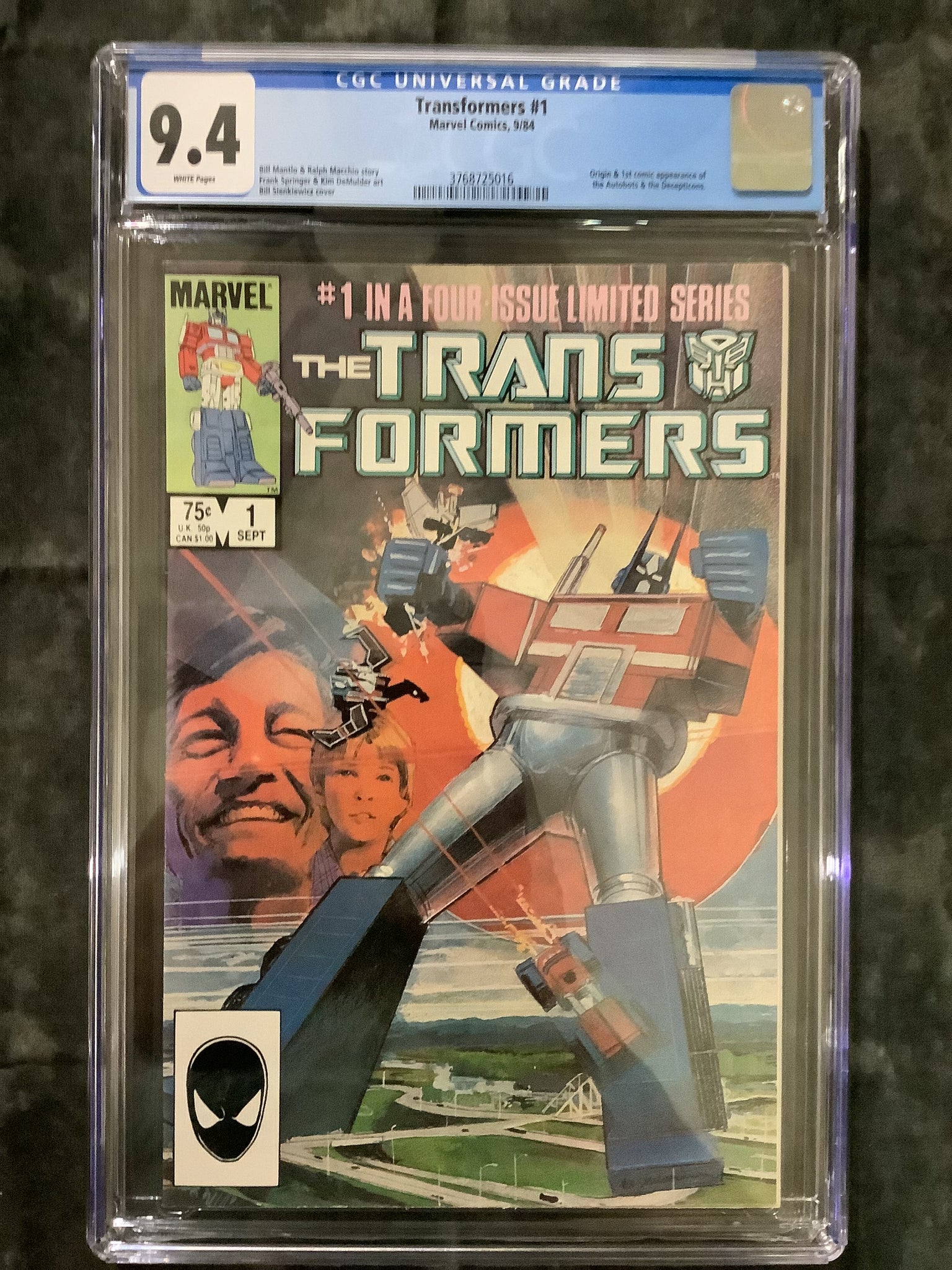 Transformers #1 CGC 9.4 25016