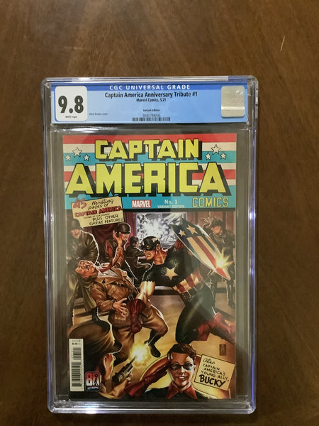 Captain America Anniversary Tribute #1 Variant Edition 9.8