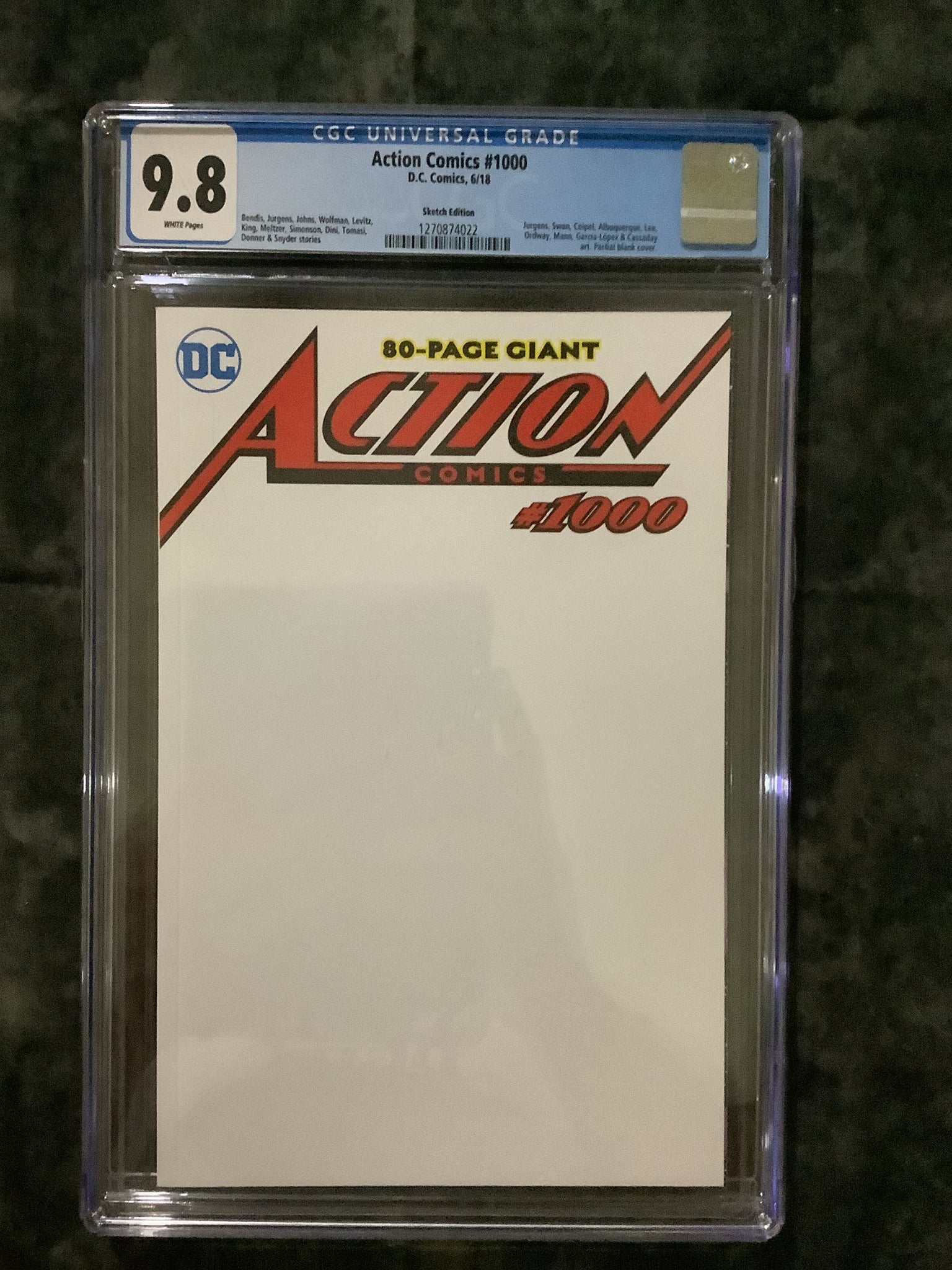 Action Comics #1000 CGC 9.8 74022
