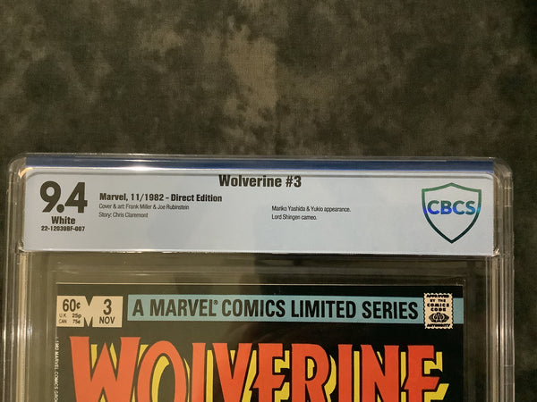 Wolverine #3 CBCS 9.4
