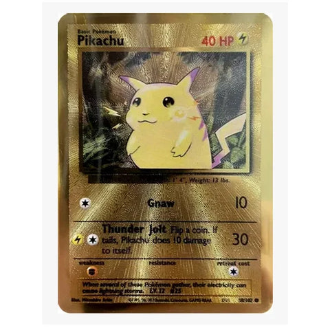 Pikachu Celebrations Metal UPC Promo Card 058/102 From 25th Anniversary Ultra-Premium Collection