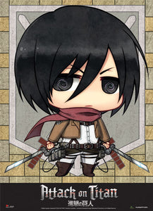 ATTACK ON TITAN Wall Scroll - Mikasa