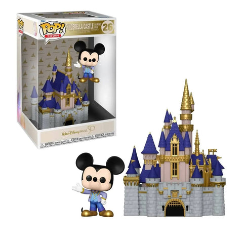 POP! TOWN CINDERELLA CASTLE AND MICKEY MOUSE