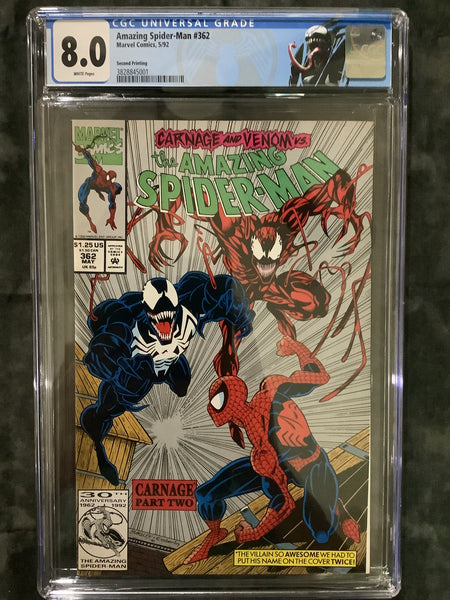 Amazing Spider-Man #362 CGC 8.0 45001